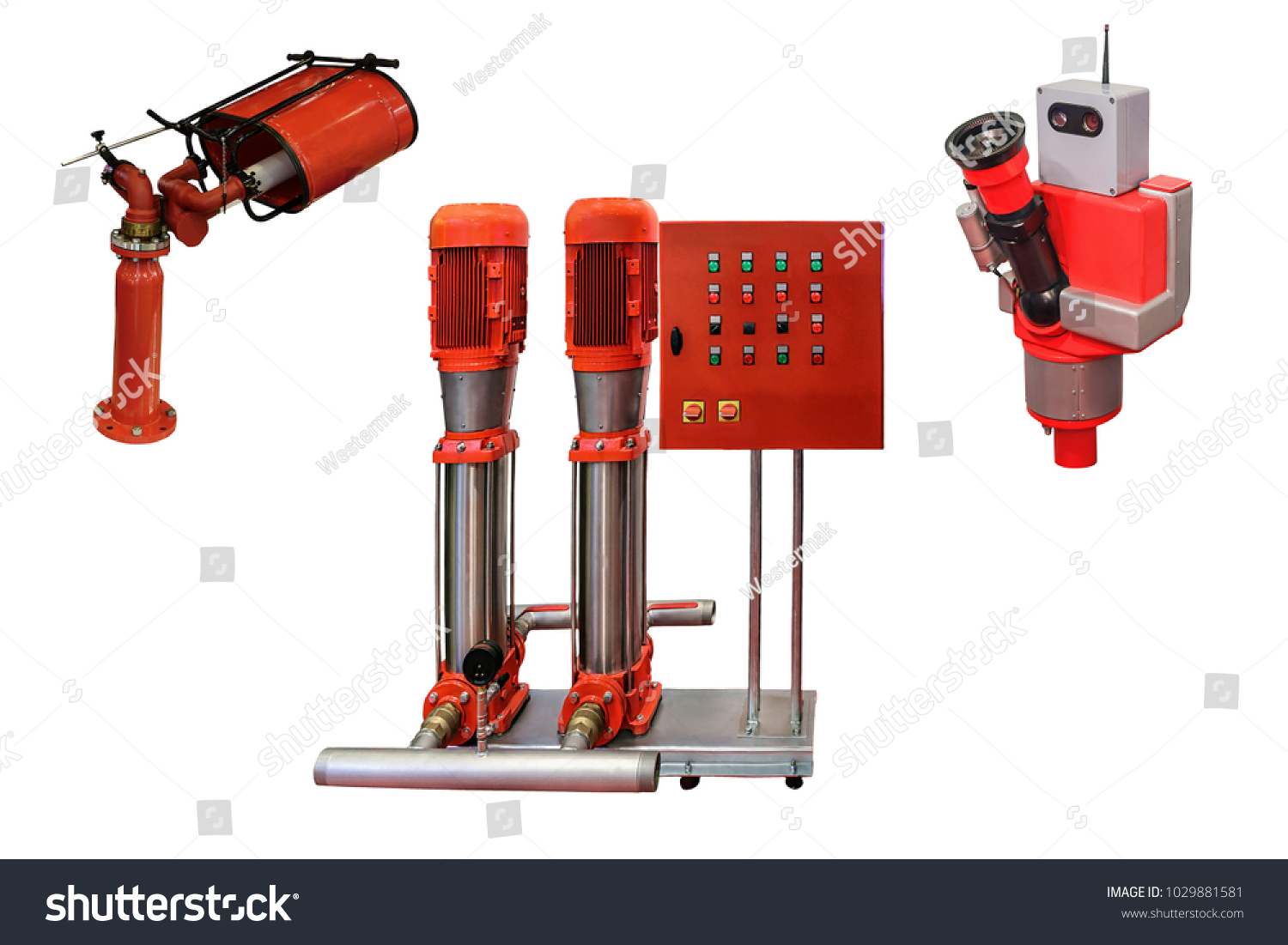 Equipamentos modernos de combate ao incêndio